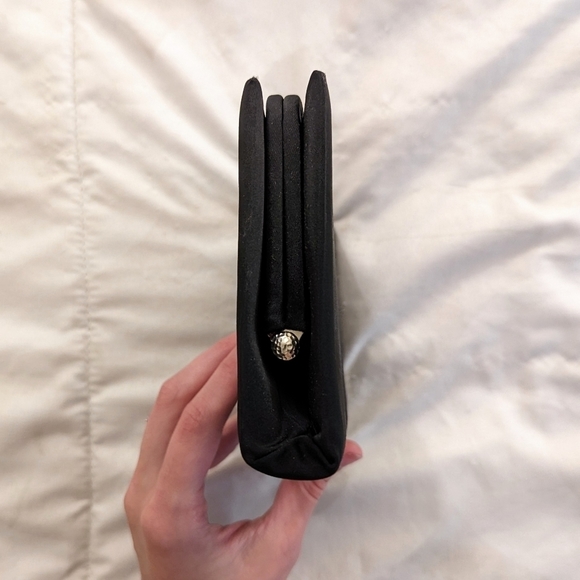 Vintage Black Handbag Cocktail Evening Dress Purse - Picture 4 of 7